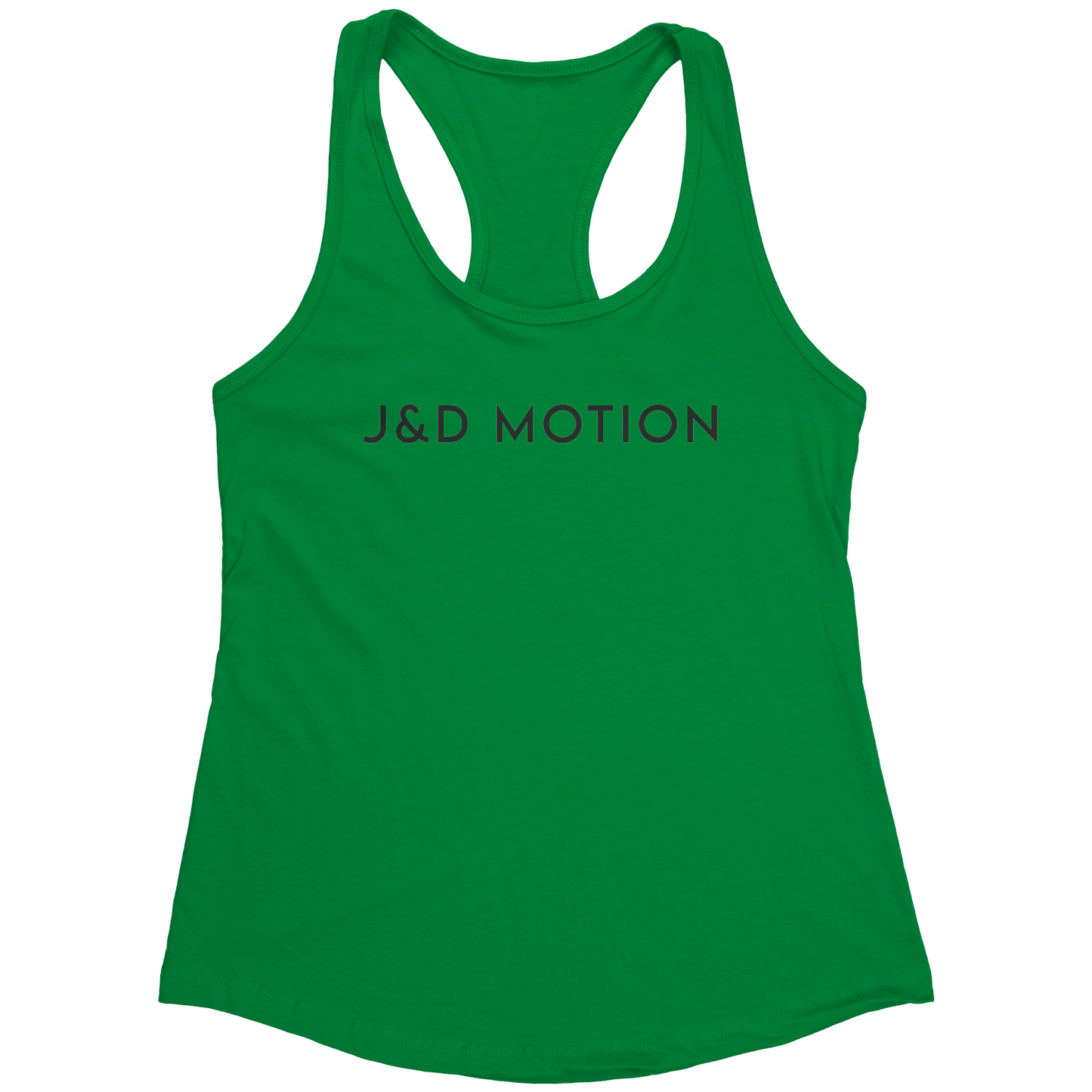 J&D Motion Women's Racerback Tank (Black Text) by teelaunch
