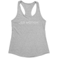 J&D Motion Women's Racerback Tank (White Text) by teelaunch