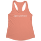 J&D Motion Women's Racerback Tank (White Text) by teelaunch