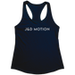 J&D Motion Women's Racerback Tank (White Text) by teelaunch
