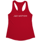 J&D Motion Women's Racerback Tank (White Text) by teelaunch