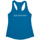 J&D Motion Women's Racerback Tank (White Text) by teelaunch